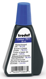 Краска штемпельная на водной основе, синяя 7011 (220735)