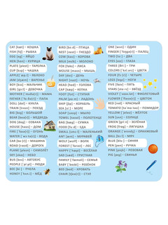 Мои первые английские слова, Тренажер-перевертыш 2