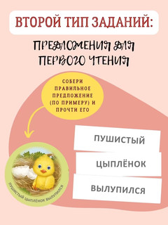 Первое чтение. Тренажер-перевертыш для отработки навыков чтения 3