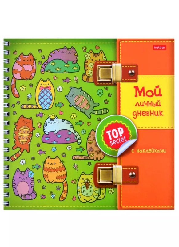Котики, Мой личный дневник с наклейками