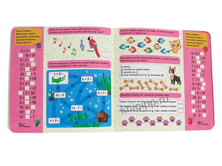 Таблица умножения с крутящейся шпаргалкой. Для девочек 3