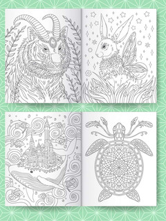 Раскраска аниме Волшебные животные 5