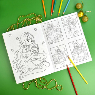 Аниме-раскраска для детей, 6+ 3