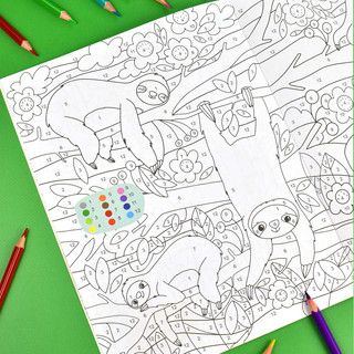 Раскраска по номерам 'Зверушки' 3