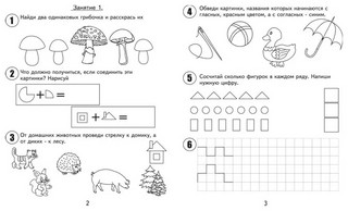 30 занятий для успешной подготовки к школе, 1 часть, 6 лет. Рабочая тетрадь 2