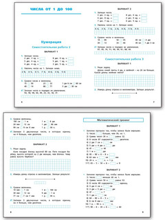 Математика 2 класс. Самостоятельные и контрольные работы к УМК Моро. Новый ФГОС 3