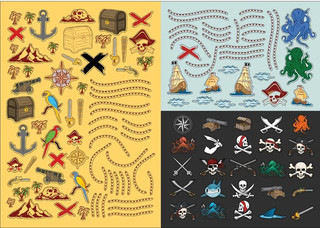 Моя книга пиратов (более 500 наклеек) 5