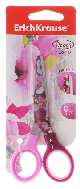 Ножницы ErichKrause Junior Decor Magnolia, 13 см