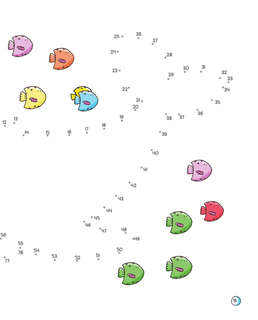 101 рыбка и маленькая русалочка. Читай! Играй! Находи! 9