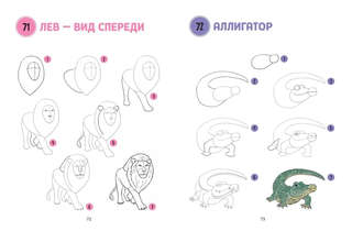 Большая книга животных. 300 рисунков шаг за шагом 6
