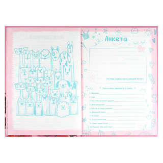 Анкета для друзей 'Клубничное настроение' А5 11