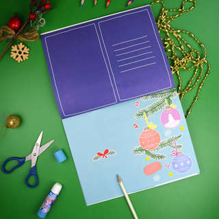 Новогодние открытки 3D, Серия Вырезаю, Клею, Раскрашиваю 2