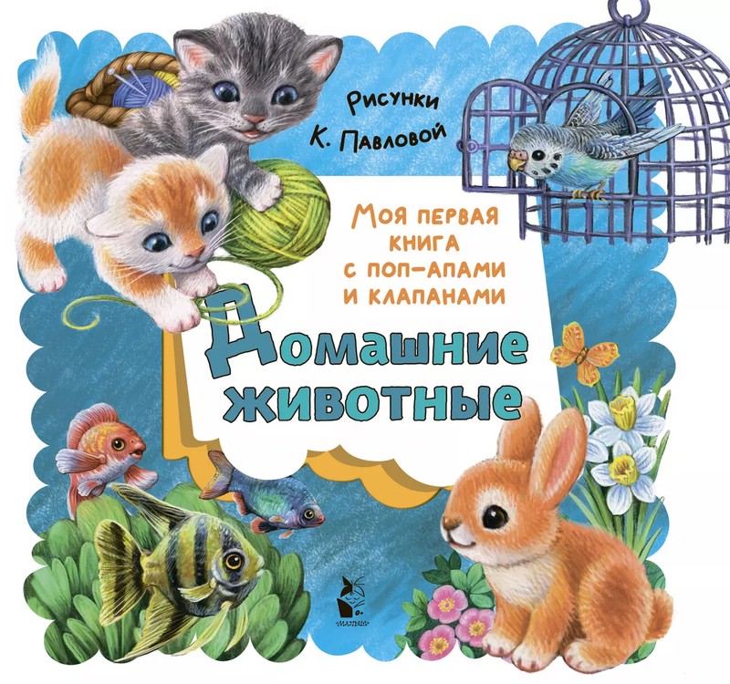 Домашние животные, книга-театр с поп-апами и клапанами