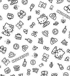 Уютная раскраска Hello Kitty 5