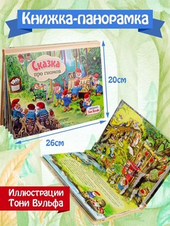 Сказка про гномов, книга-панорамка. Рисунки Т. Вульфа 3