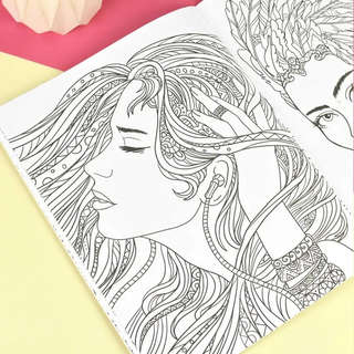 Прически: Антистресс-раскраска 3