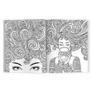 Прически: Антистресс-раскраска 4