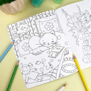 Котики: Раскраска для девочек 3