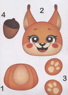 Большие aппликации для малышей 'Животные' 2