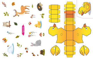 Объёмные игрушки из бумаги: Животные 4