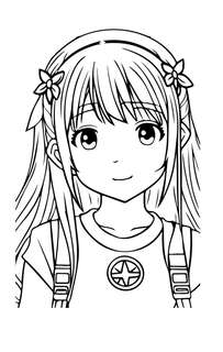 Аниме-персонажи: рисуй и раскрашивай. Блокнот для творчества 8