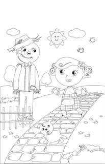 Волшебник страны Оз. Раскраска на поиск предметов 9