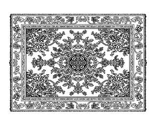 Советские ковры. Раскраска из 90-х 2