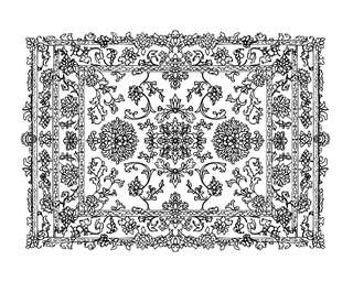 Советские ковры. Раскраска из 90-х 4