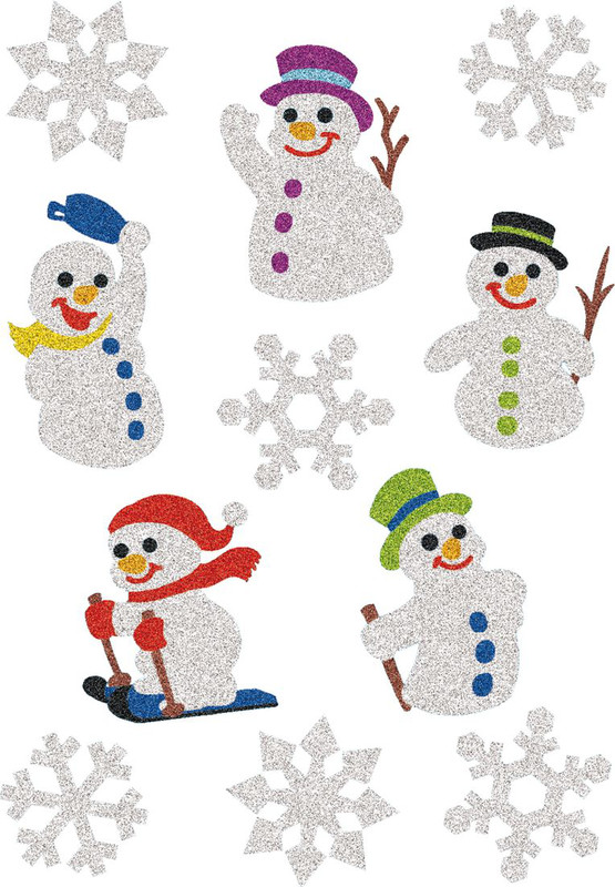 Herma Наклейки Magic Новый Год Веселый снеговик, цвет мультиколор