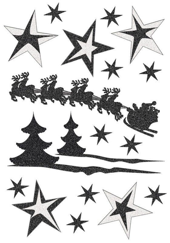 Наклейки 'Рождественский полет'