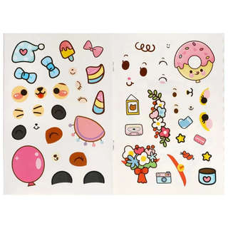 Активити Придумай кавайных зверюшек, 50 наклеек 3