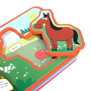 Синий трактор, Книжка с мягкими пазлами 4