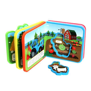 Синий трактор, Книжка с мягкими пазлами 5