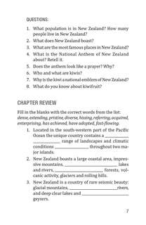 Новая Зеландия, Пособие по страноведению: География, история, культура 10