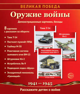 Наглядное пособие 'Великая Победа': Оружие войны, 12 картинок с текстом 1