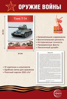 Наглядное пособие 'Великая Победа': Оружие войны, 12 картинок с текстом 3