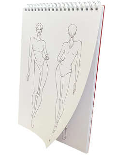 Скетчбук 'Блокнот модельера' A5, 60 листов на пружине 5