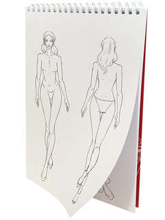 Скетчбук 'Блокнот модельера' A5, 60 листов на пружине 6