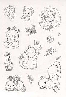 Собачка с шариками: Раскраска-стикербук, 12 наклеек, на гребне 2