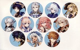 Genshin Impact: Спиральная раскраска-антистресс с наклейками 3