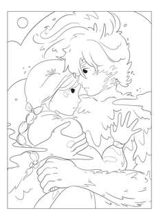 Вселенные Хаяо Миядзаки: Раскраска по мотивам любимых аниме 6