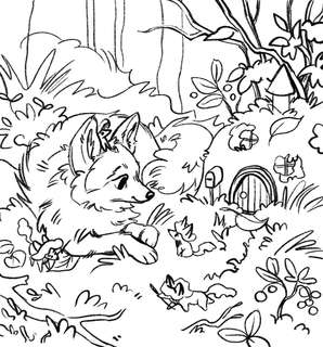 Лесные друзья, Самая пушистая раскраска от Магонии 3