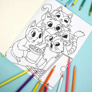 Раскраска 'Котики', Тайная жизнь питомцев 5