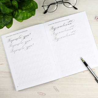 Курс каллиграфии: Прописные буквы, тренажер для красивого письма 4