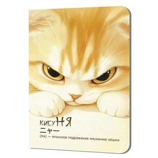 Блокнот КисуНЯ (котик хмурится)
