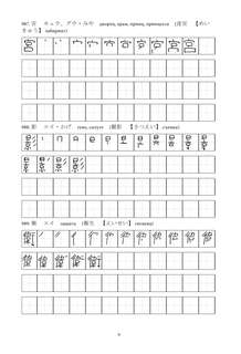 Японские иероглифы: Рабочая тетрадь для продвинутых, Уровень JLPT N1 10