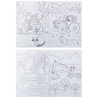 Раскраска '50 картинок: Синий трактор' А5 9