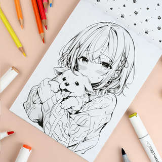 Современная раскраска: Любимые питомцы 6