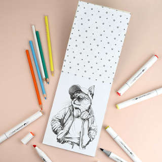 Современная раскраска: Модные животные 3