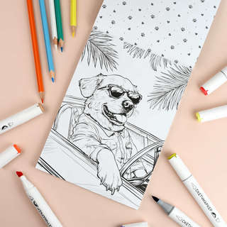 Современная раскраска: Модные животные 4